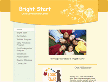 Tablet Screenshot of brightstartcenter.net